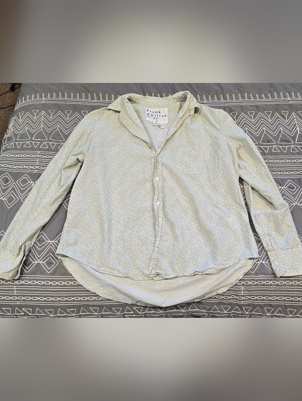 Frank & Eileen Relaxed Button Up Shirt In Floral Print Size XS